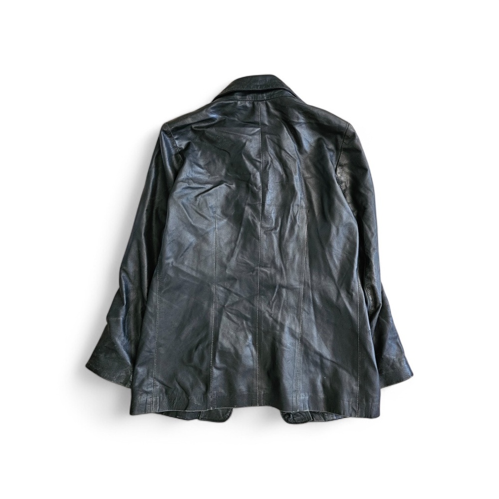 MDL Vintage Italian Leather Jacket – Women’s Size 42 (Fits Like Medium) – Black - Picture 2 of 9